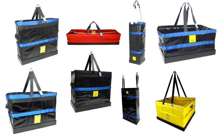square open top lifting bags